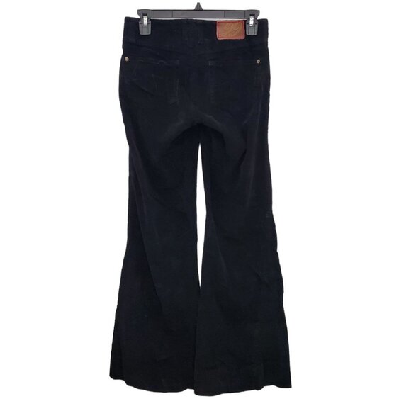 Anthropologie | Level 99 Women's Black Stretch Super Flare Corduroy Pants Sz‎ 26 - Picture 8 of 8